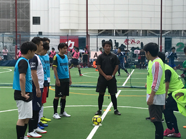 フットサル試合の様子